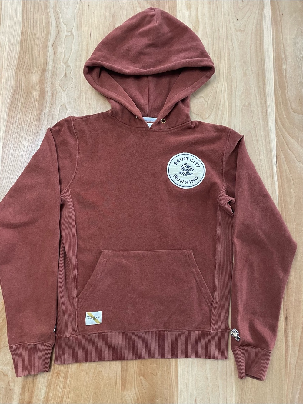 Tracksmith Trackhouse Sweatshirt Men’s XS Rust Orange Cotton Blend